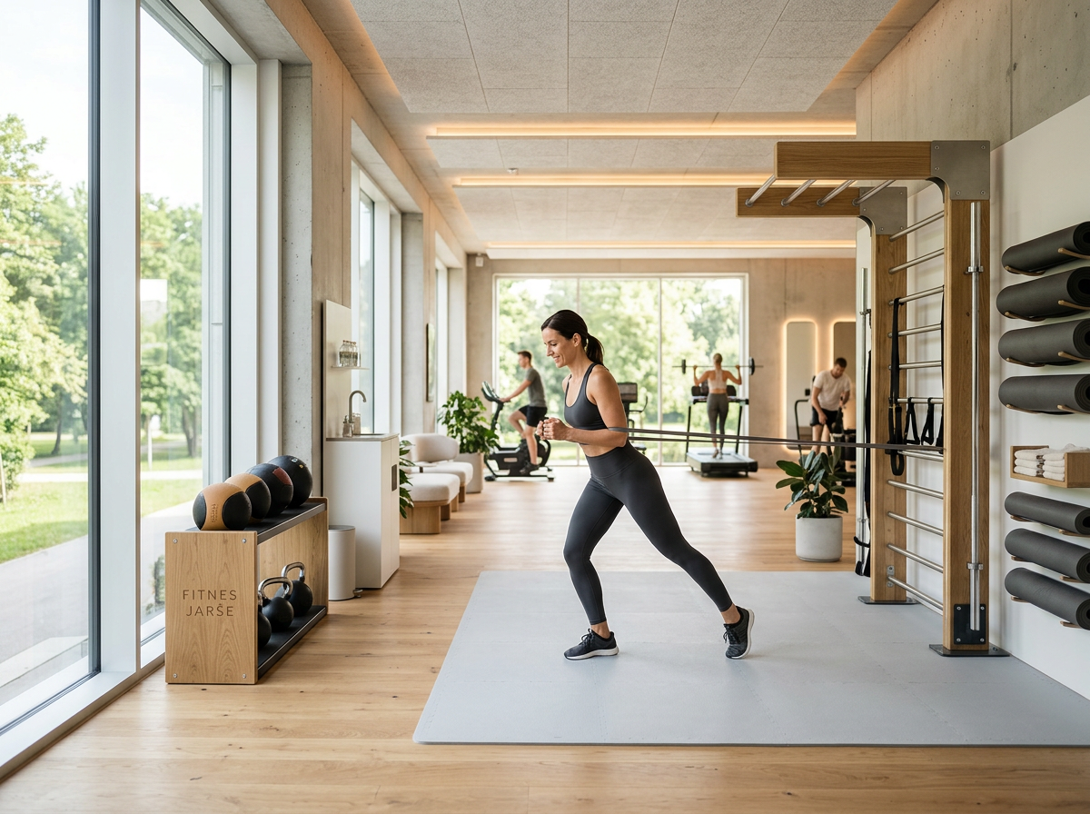 Svetel in energičen ambient v Fitnes Jarše